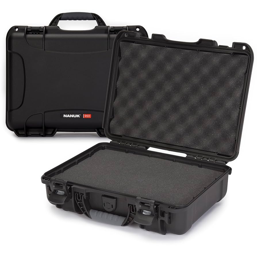 HAKU BLACK×CLEAR Amazon.com: NANUK 910 Hard Case with Customizable Cubed Foam